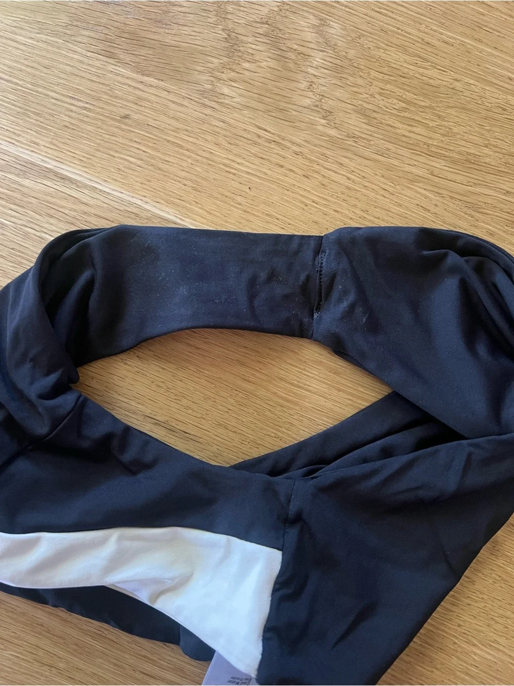 L*Space Nancy Lee Bikini Bottom XS Black White Colorblock EUC